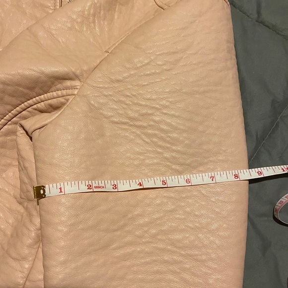 Pink FAUX leather moto jacket - Picture 7 of 9